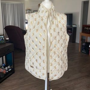 Simply Southern Pineapple Puffer Vest